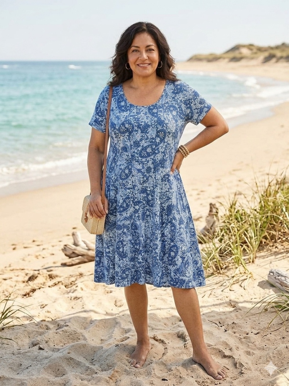 Lovey Sami Blur Flare plus size dress 2x.